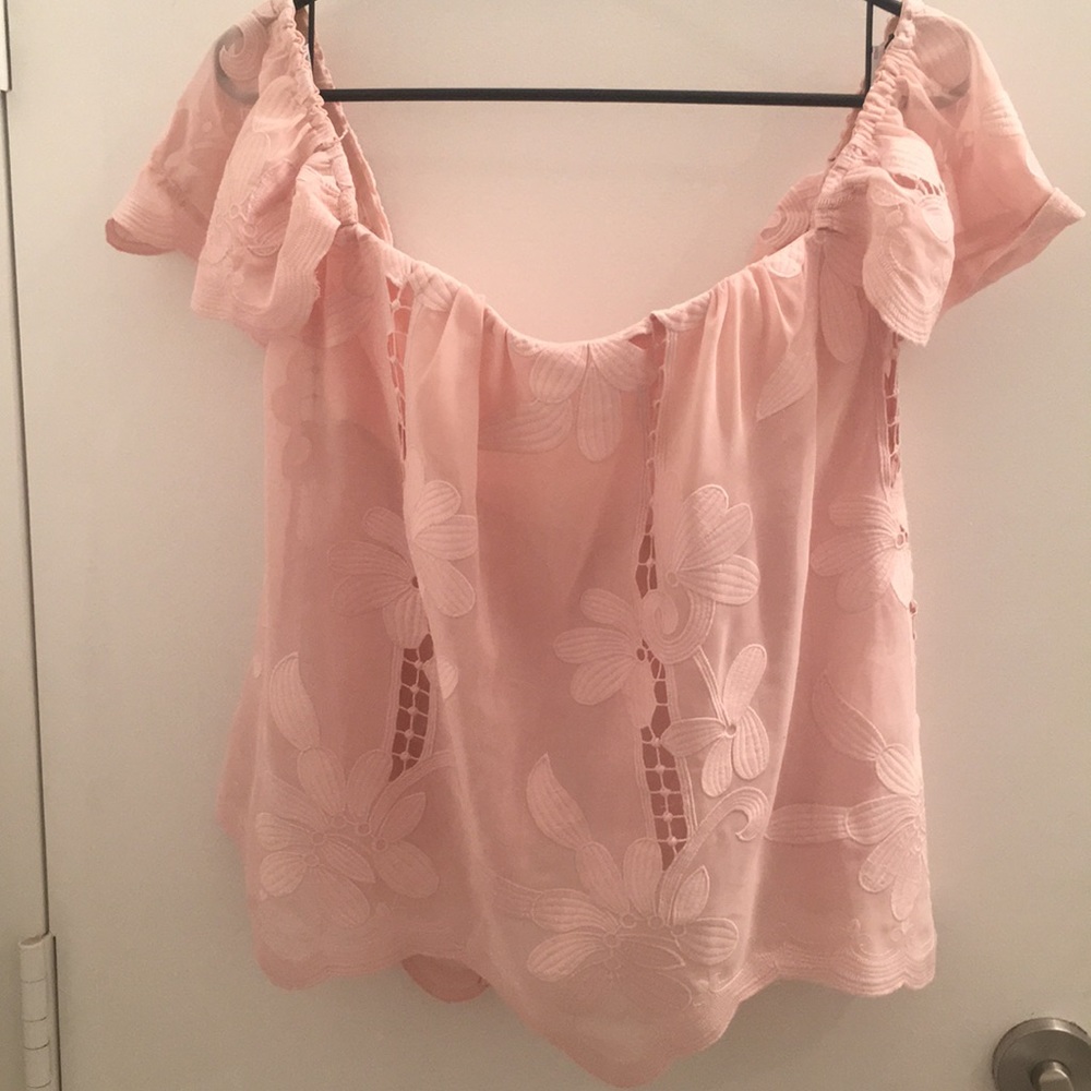 Lovers & Friends Pink OTS Top